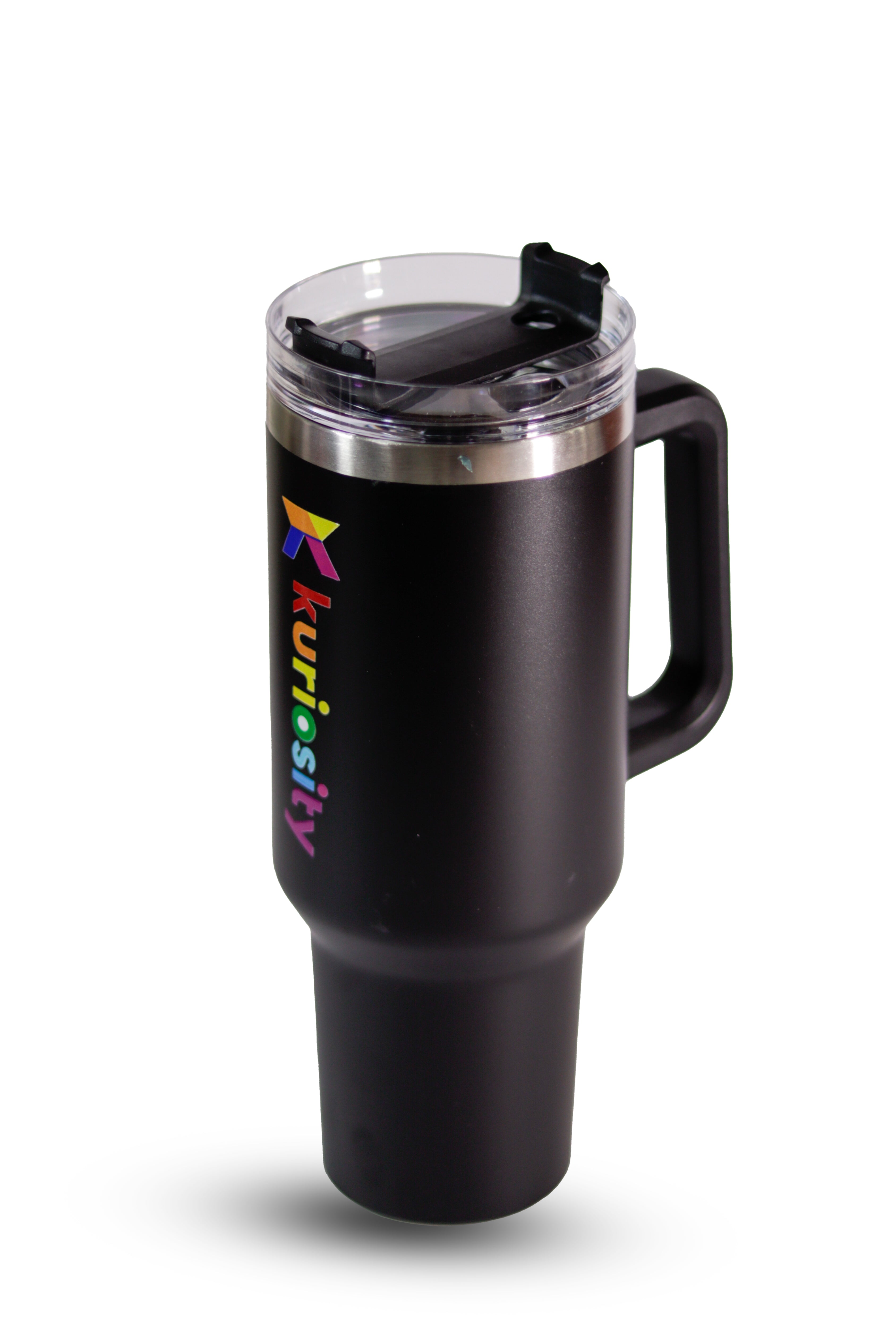 "black stanley Stainless steel insulated tumbler with sleek design - available at Kuriosity.co.in"