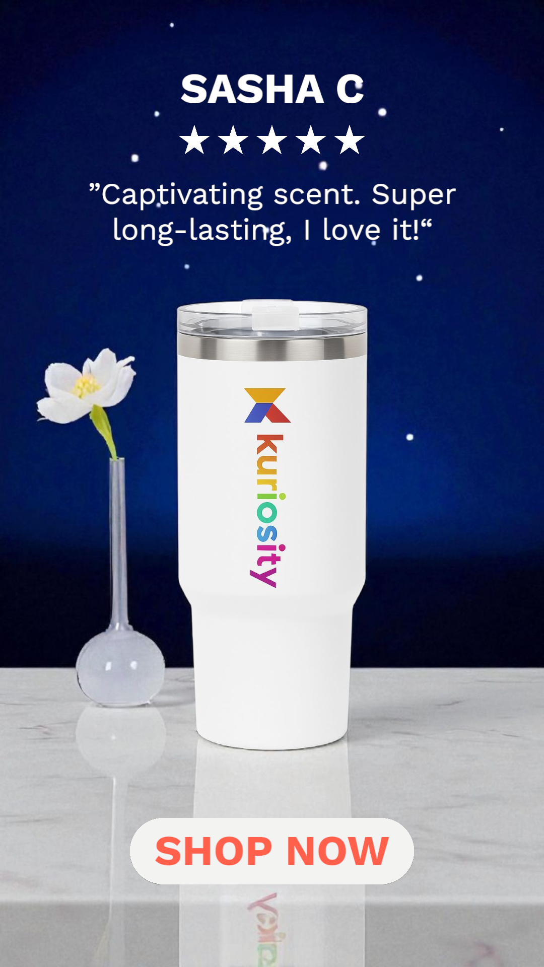 Kuriosity™ Stainless Steel Travel Tumbler – 1200ml